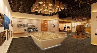 现代农村展厅3D模型下载